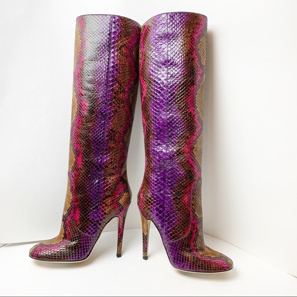 Jimmy Choo Python Boots - Picture 2 of 11